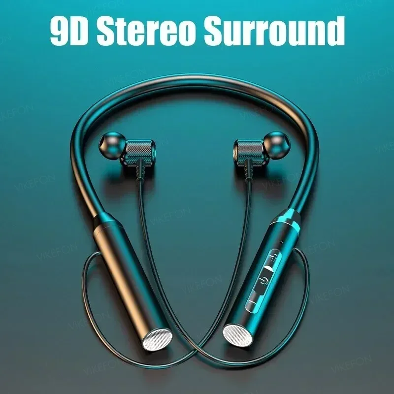 Magnetic Neckband Sports Earphones - Cuffie senza fili Bluetooth 5.0 Auricolari