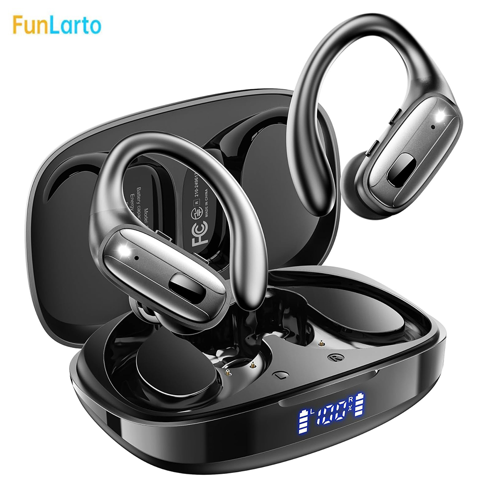 Open Ear Air Conduction Headphones - Cuffie sportive Bluetooth 5.3 Auricolari wireless