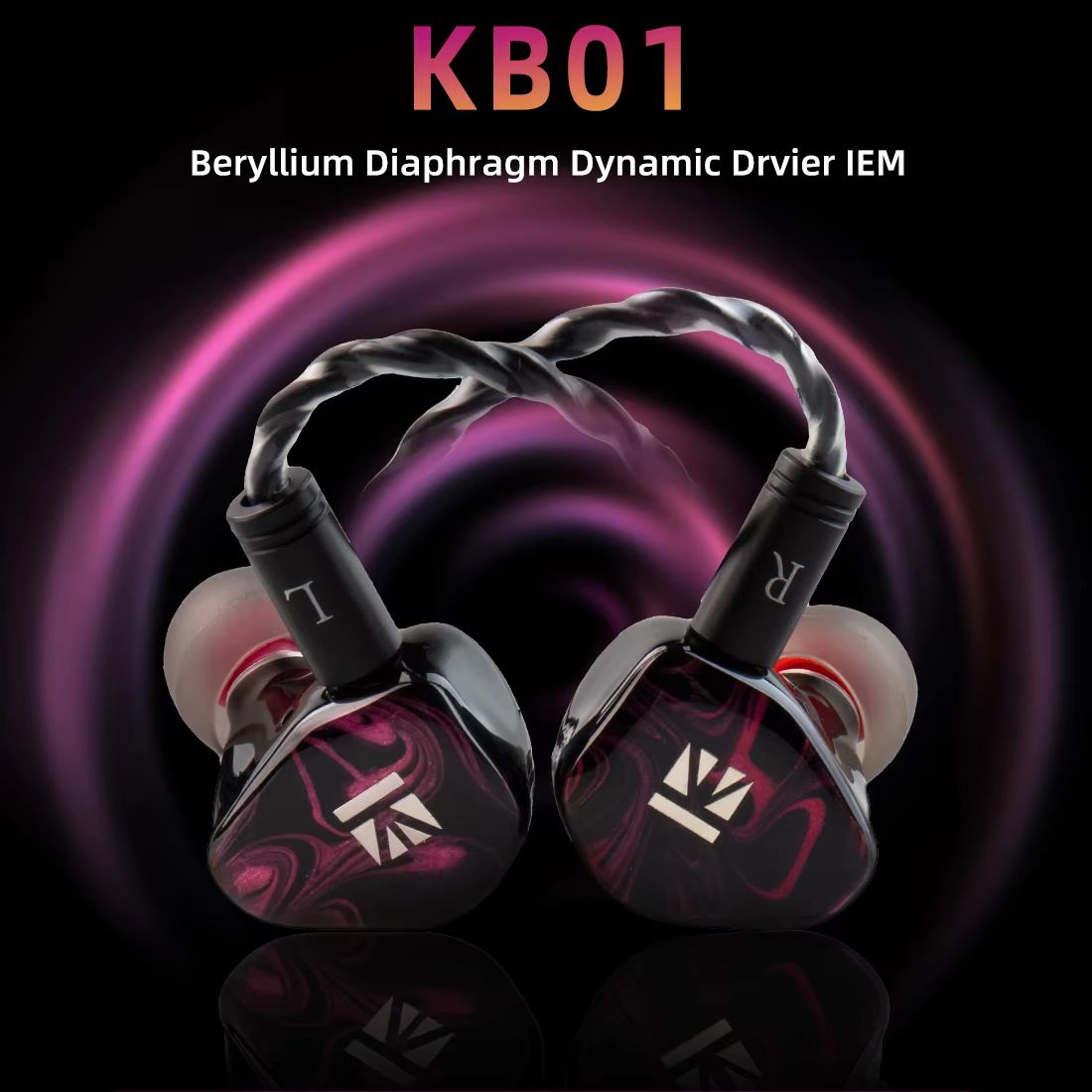 In Ear Monitors For Singers - KBEAR KB01 Auricolari cablati con diaframma