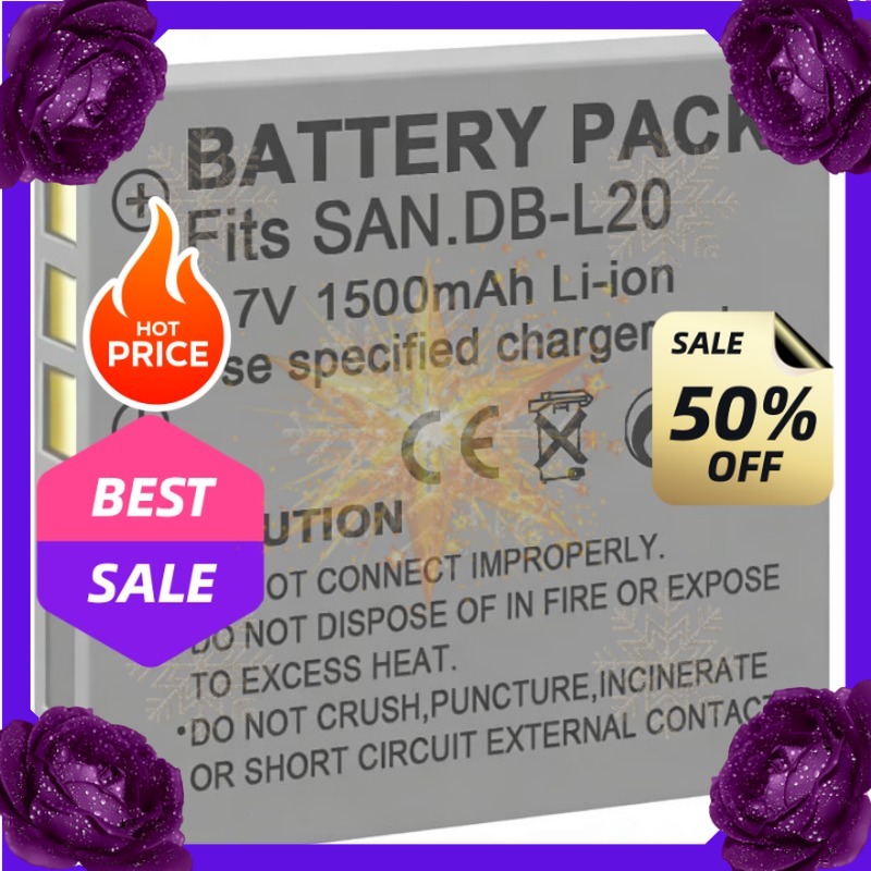 Drones - Batteria SWZY 3.7V 1500mAh DB-L20 per