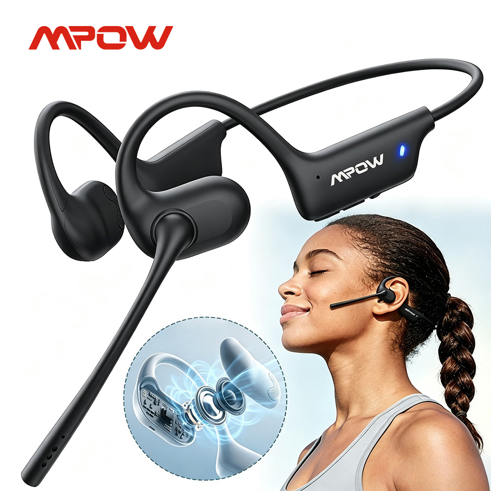 Open Ear Air Conduction Headphones - Mpow O1 Cuffie Sportive a Conduzione
