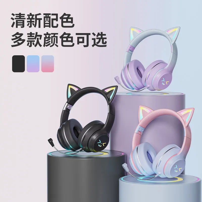Cuffie Bluetooth wireless con  - Cat Ear Bluetooth Headset Led recensione e prezzo
