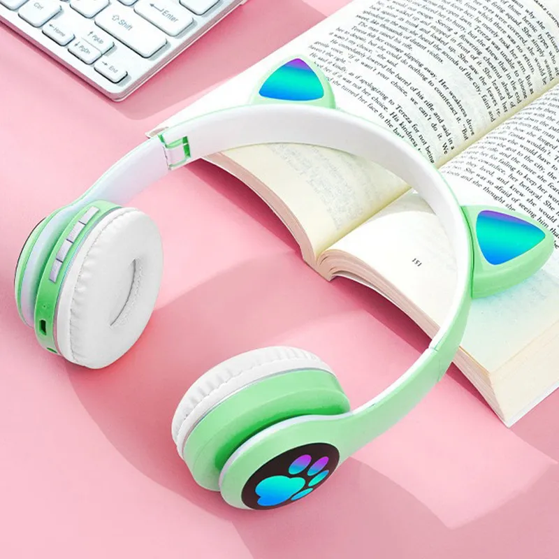 Cuffie Wireless a Orecchie di  - Cat Ear Bluetooth Headset Led recensione e prezzo
