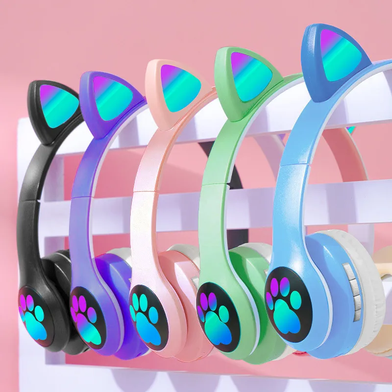 Cuffie Wireless a Orecchie di  - Cat Ear Bluetooth Headset Led recensione e prezzo