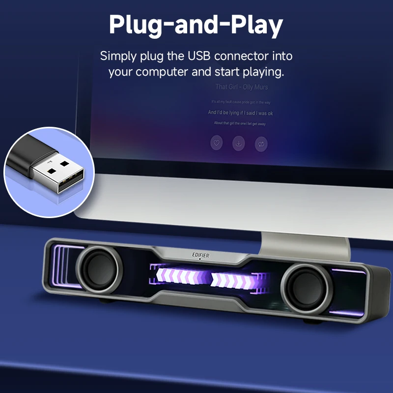 Altoparlanti per computer Edif - Rgb Computer Soundbar For Pc recensione e prezzo